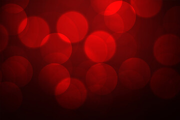 Wall Mural - red bokeh background with defocused lights