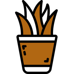 Sticker - plant one color icon