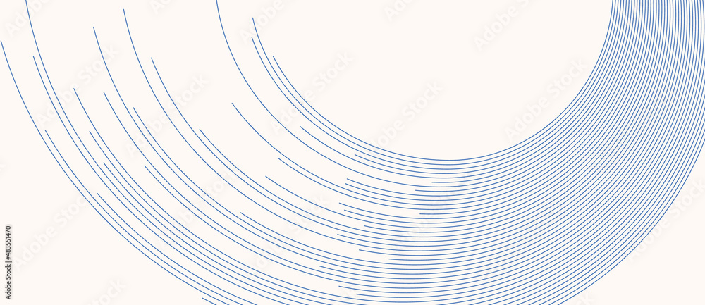 Blue dynamic lines on white background. Stock Vector | Adobe Stock