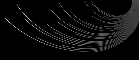 Leinwandbilder - Abstract background with white dynamic lines to horizon.