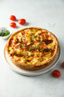 © marysckin - Homemade chicken quiche with tomatoes and pepper