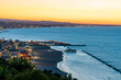 Sunset time in Gabicce Monte, amazing view on all the Riviera Romagnola beach 
