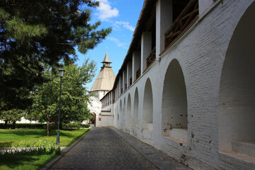 Wall Mural - White walls and towers of a medieval castle