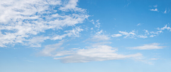 Wall Mural - light blue panorama sky with clouds