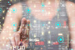 © vegefox.com - Neural network 3D illustration. Big data and cybersecurity