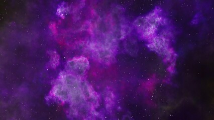 Wall Mural - pink and purple galaxy nebula and stars.