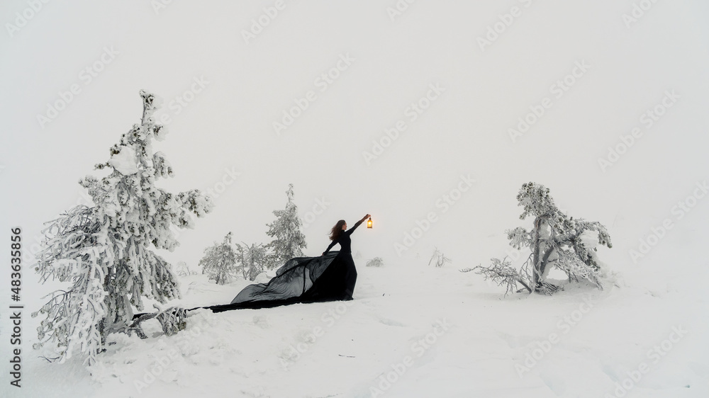 sachin and babi light blue dress Winter Snow Scene Background Add Your Photos