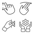 © Maxim - Allhandgestures Flat Icon Set Isolated On White Background