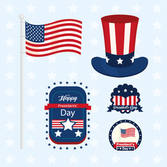 Poster - five president day items