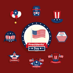 Sticker - president day items