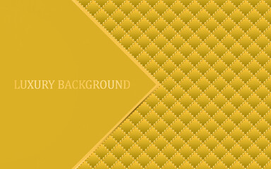 Wall Mural - Golden luxury background with golden beads. Vector illustration.