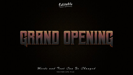 GRAND OPENING TEXT EFFECT