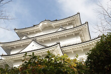 A Low Angle Shot Of Odawara Castle In Japan