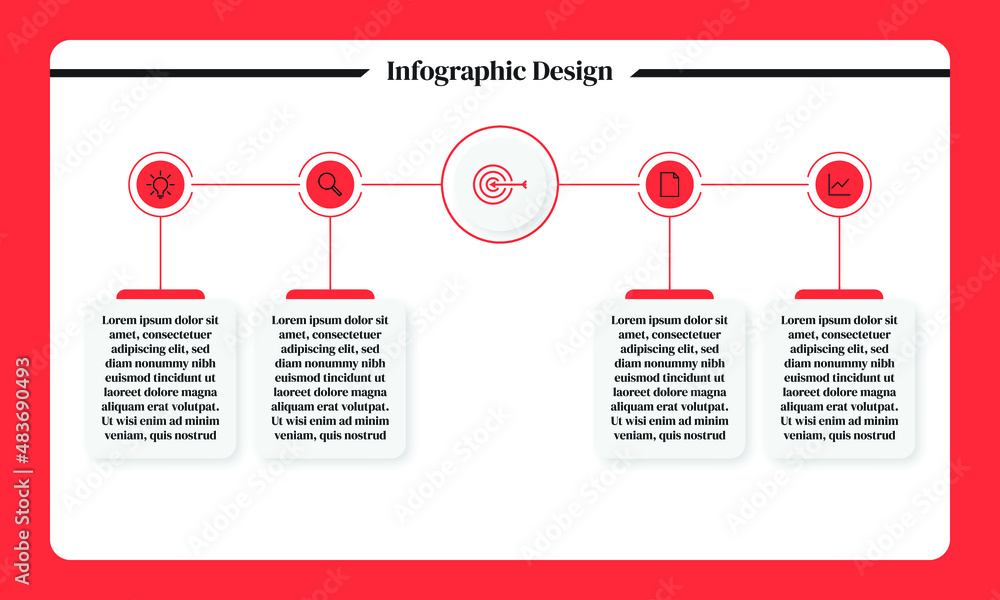 4 infographic. target infographic. business process infographic ...