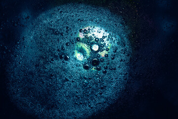 Aufkleber - Beautiful abstract surreal drops light pastel dark magic drop. Background pattern for design. Macro photography view.