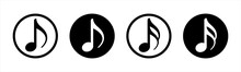 Music Notes Symbol, Vector Illustration.