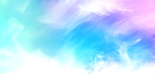 Background with gradient sky in evening clouds