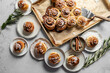 © The Picture Pantry - Cinnamon Roll pastries covered in drizzled icing