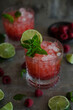© The Picture Pantry - Raspberries, limes and mint, ingredients for a Caipiroska cocktail