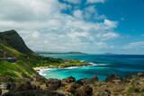 Fototapeta Natura - The Pacific Ocean from the coast of Honolulu in Hawaii