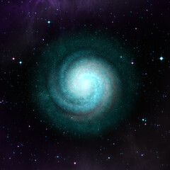 an incredibly beautiful spiral galaxy in deep space.