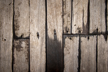 Poster - Wooden background, photo from above