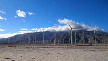 Giant Wind Turbines In Palm Springs California