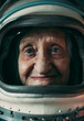 © oneinchpunch - Cinematic portrait of an old astronaut coming back home