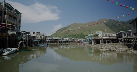 Canvas Print - Mid autumn festival in Tai O