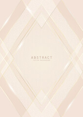 Wall Mural - vector abstract shiny luxury background in light soft colors with golden lines, glitter and diamond-