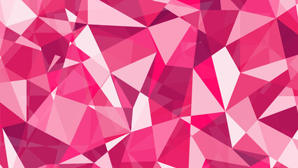 Sticker - Abstract pink geometrical background. Polygonal background.