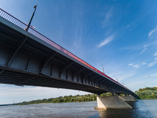 Poster - Świętokrzyski Bridge on the Vistula River - Warsaw