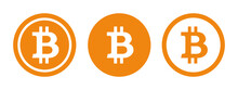 Crypto Currency, Bitcoin, Bit Coin Logo. Bitcoin Symbol.