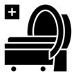 Magnetic Resonance Imaging or CT scan glyph icon