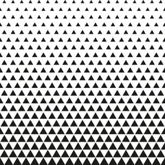 Wall Mural - Abstract geometric triangle design halftone vector pattern