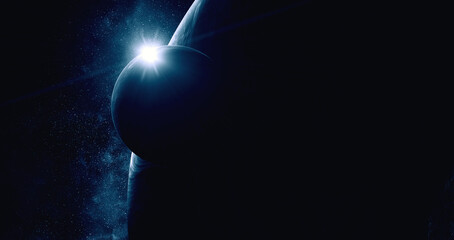 Aufkleber - Image of planet in outer space.