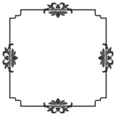 Wall Mural - Frame Border Art Vintage Deco Style Illustration