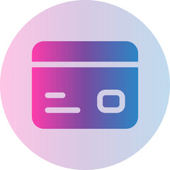 credit card gradient icon