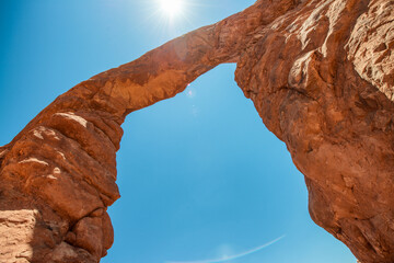 Canvas Print - Turret Arch at Arches National Park, Utah in summer season.