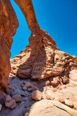 Poster - Turret Arch at Arches National Park, Utah in summer season.