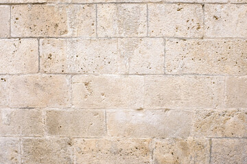 Wall Mural - Background of stone castle wall