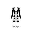 Cardigan icon in vector. Logotype