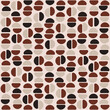 © Crashik - Coffee beans vector pattern. Coffee half beans pattern. Vector.