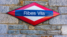 Ribes Vila Train Stop In Ribes De Freser Town From Rack Railway To Nuria Valley Sanctuary In Catalan Pyrenees