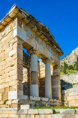 Canvas Print - Athenians Treasury Building, Phocis, Greece