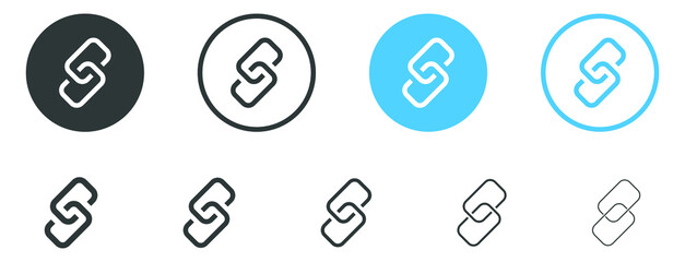 Leinwandbilder - Link icon, internet url symbol connect button	
