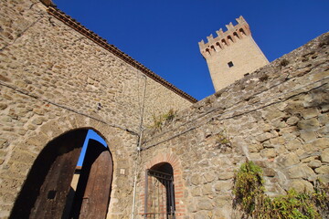 castle of montese village in the emilian apennines famous for the battles in the second world war seat of the gothic line