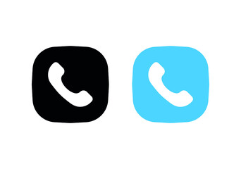 Leinwandbilder - contact phone icon telephone icons