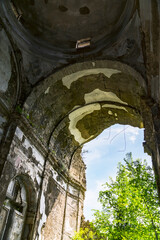 Wall Mural - Ghost town of San Pietro Infine with his ruins, Caserta, Campania, Italy. The town was the site of The Battle of San Pietro in World War II