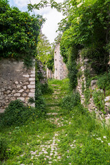 Wall Mural - Ghost town of San Pietro Infine with his ruins, Caserta, Campania, Italy. The town was the site of The Battle of San Pietro in World War II